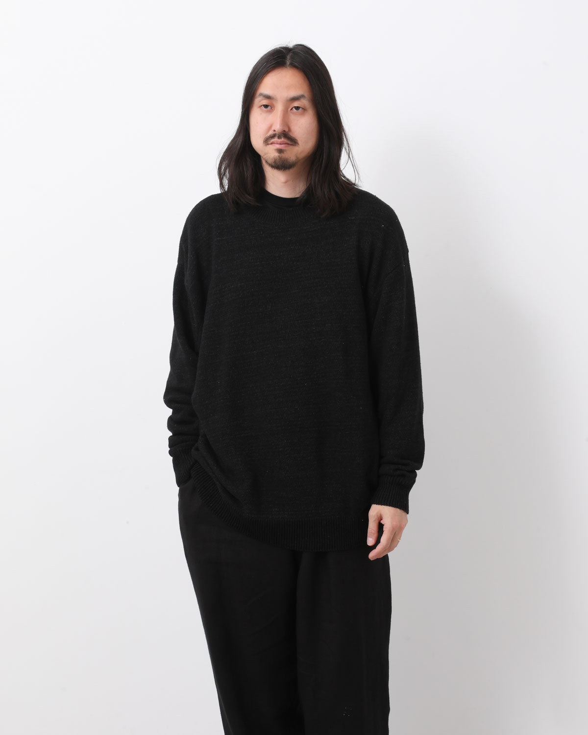 8Gクルーネックニット