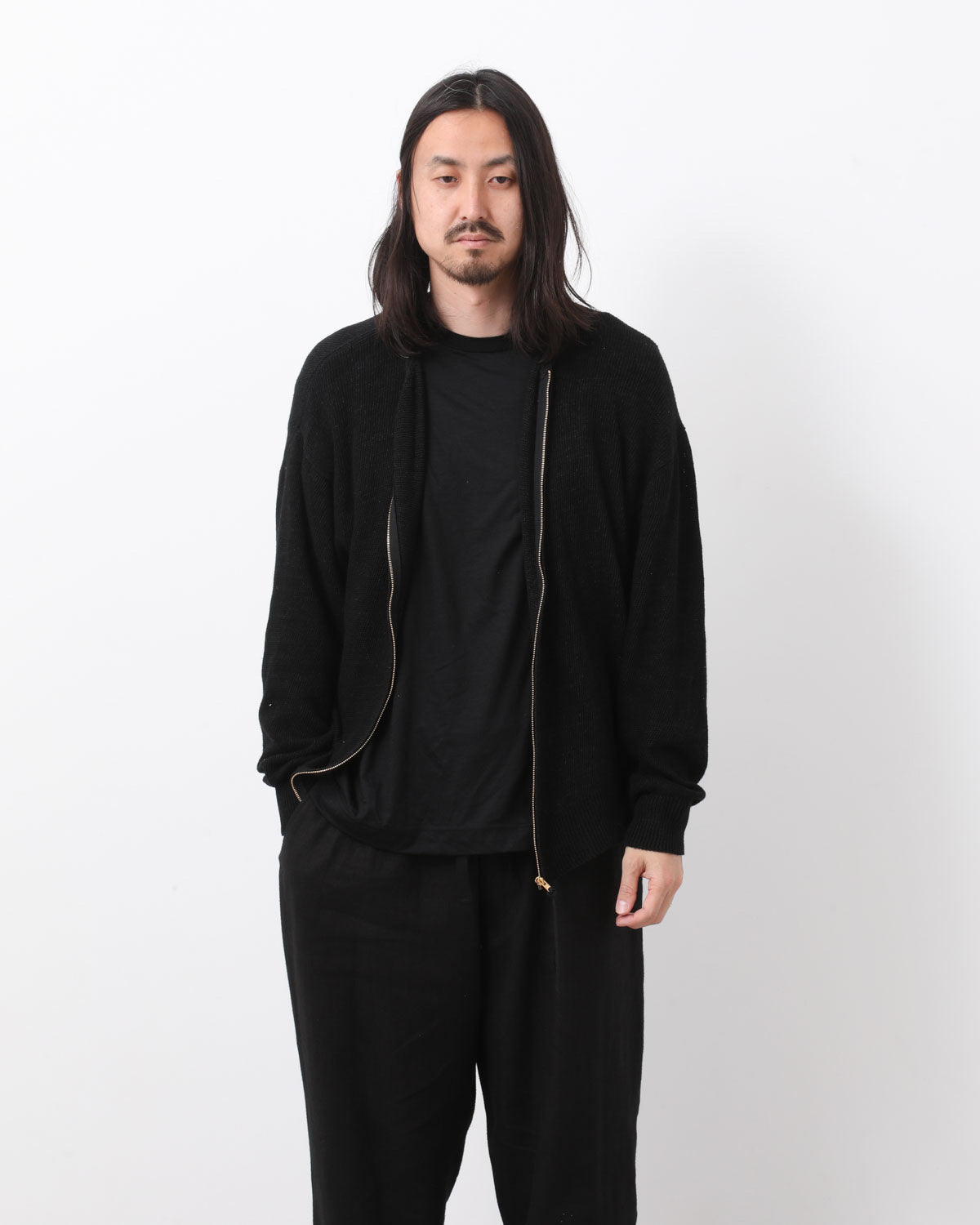 8Gジップカーディガン