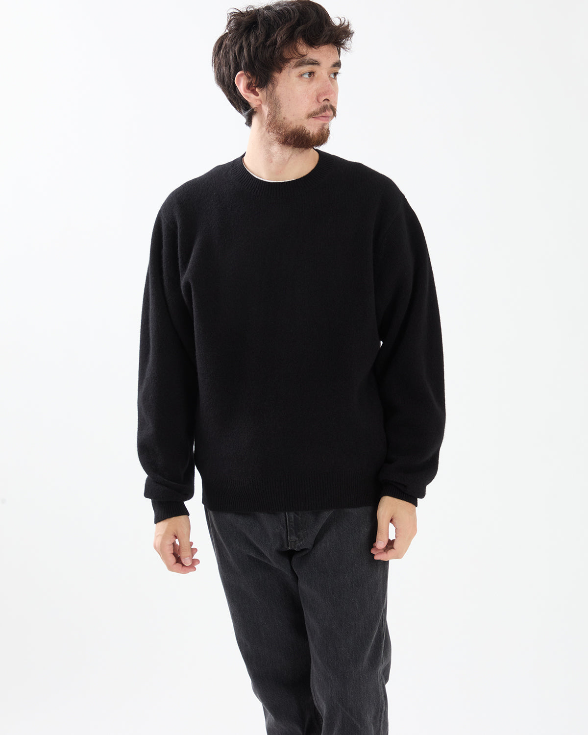 LAMBSWOOL CREW NECK KNIT
