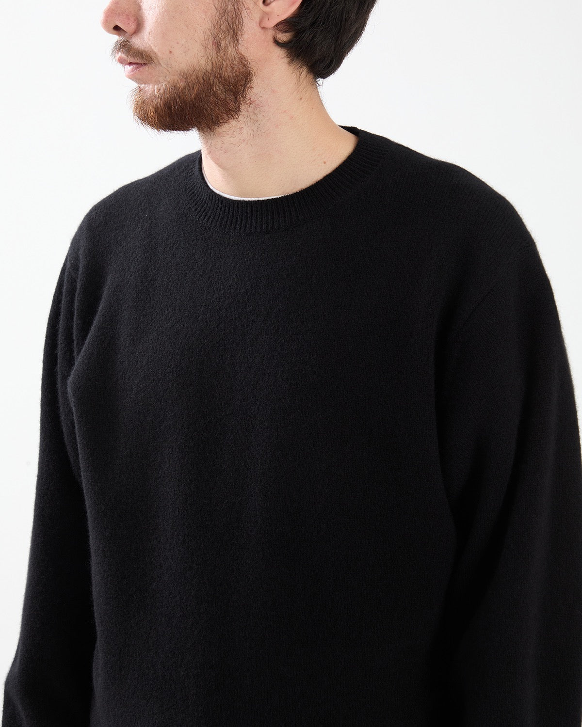 LAMBSWOOL CREW NECK KNIT