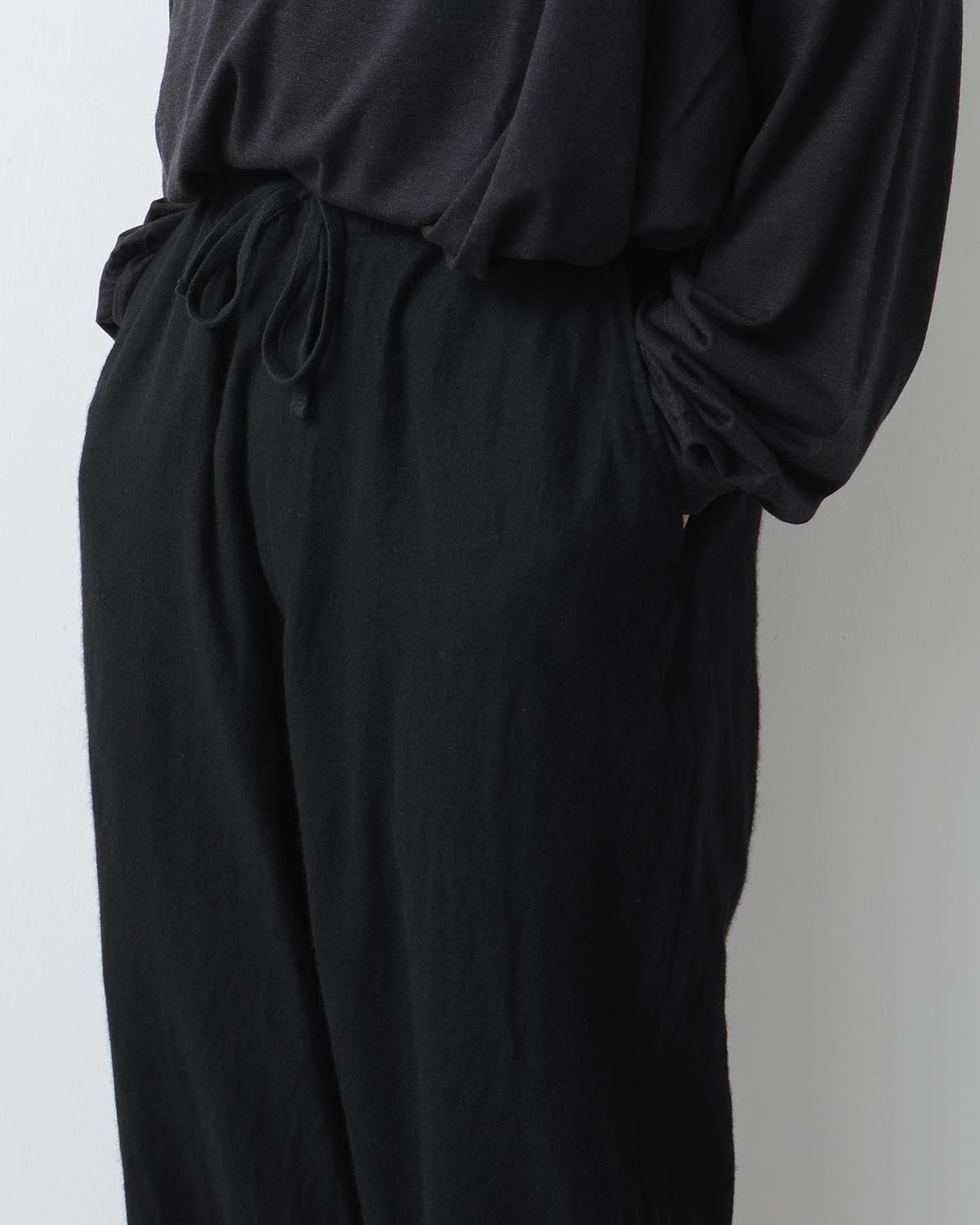 CASHMERE SILK DRAWSTRING PANTS