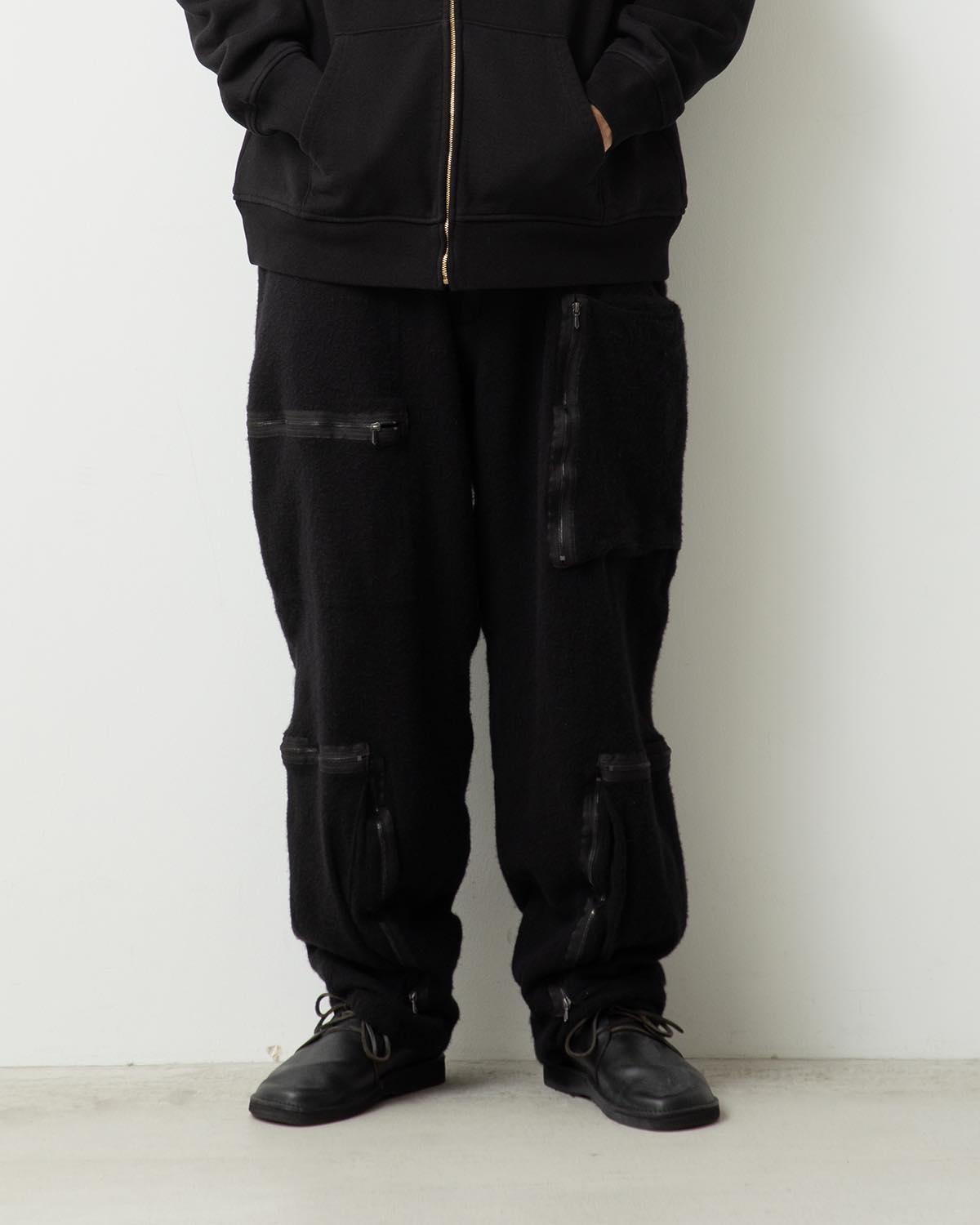 MILL WOOL PARACHUTE PANTS