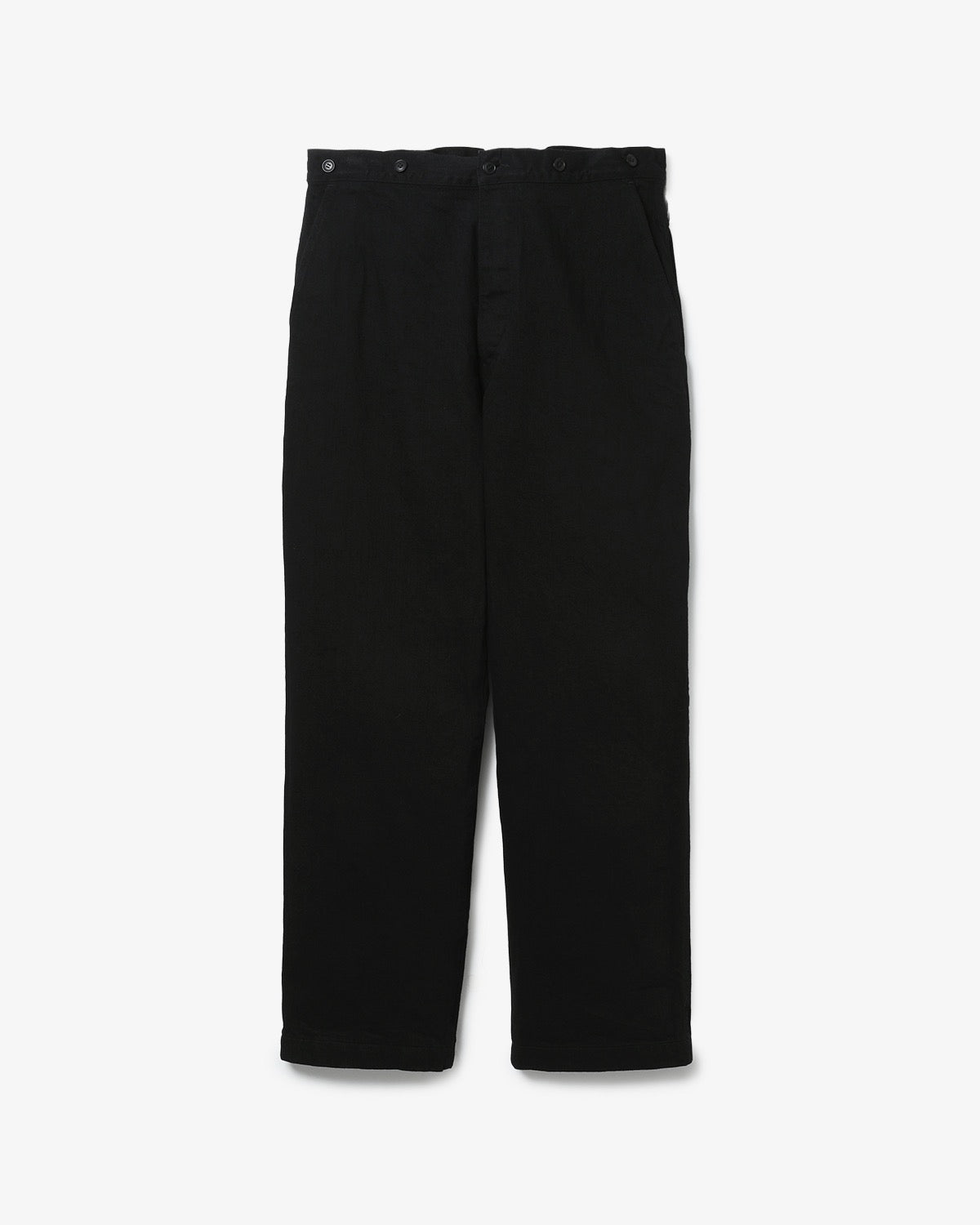 ブラックデニムオーバーパンツ