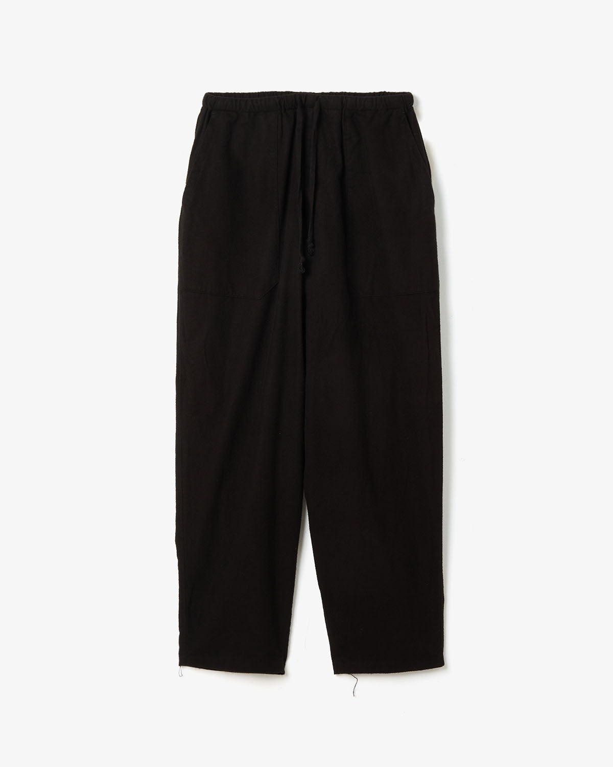 COTTON FLANNEL TAPERED PANTS