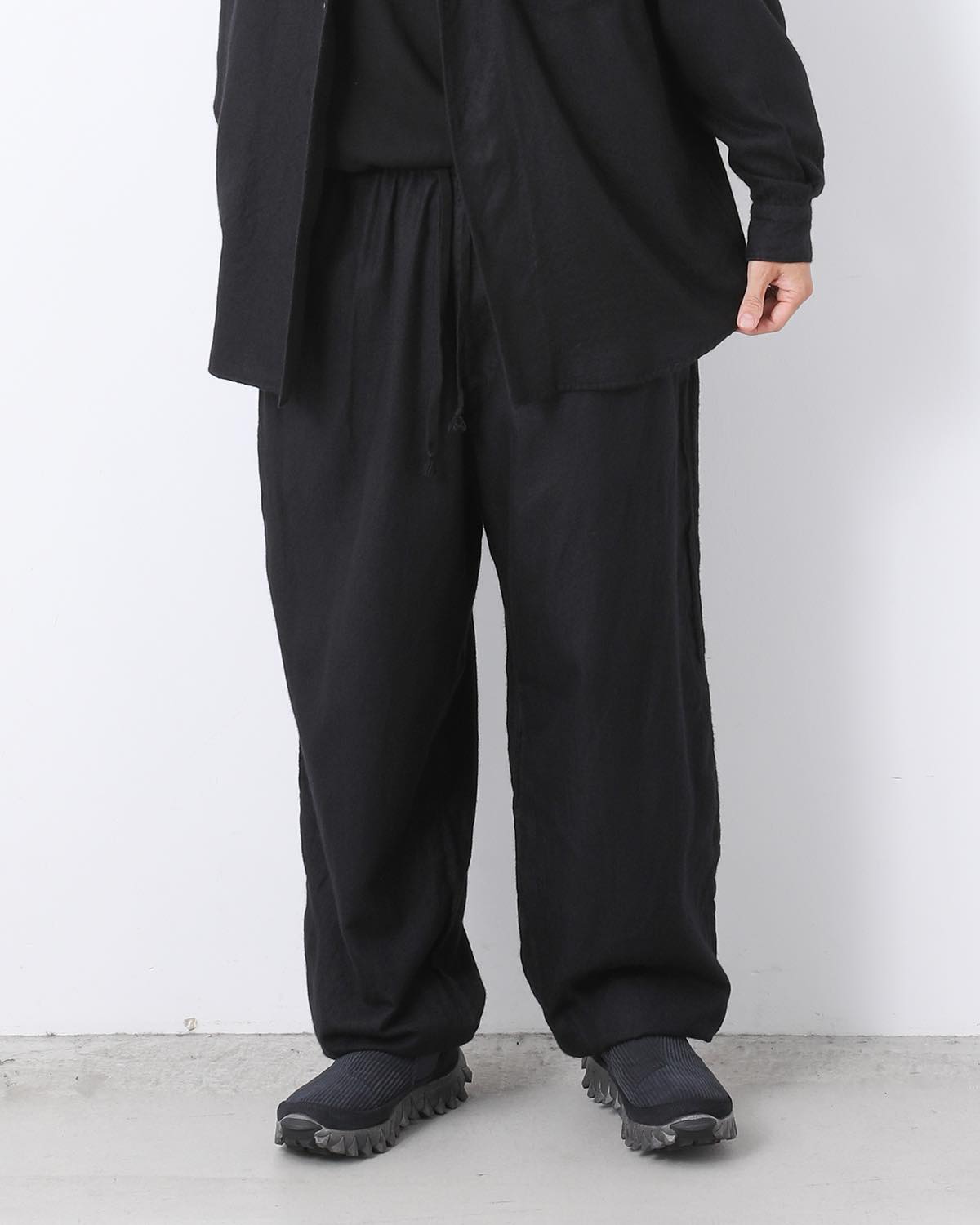 GARMENT-DYED CASHMERE SILK JACKET