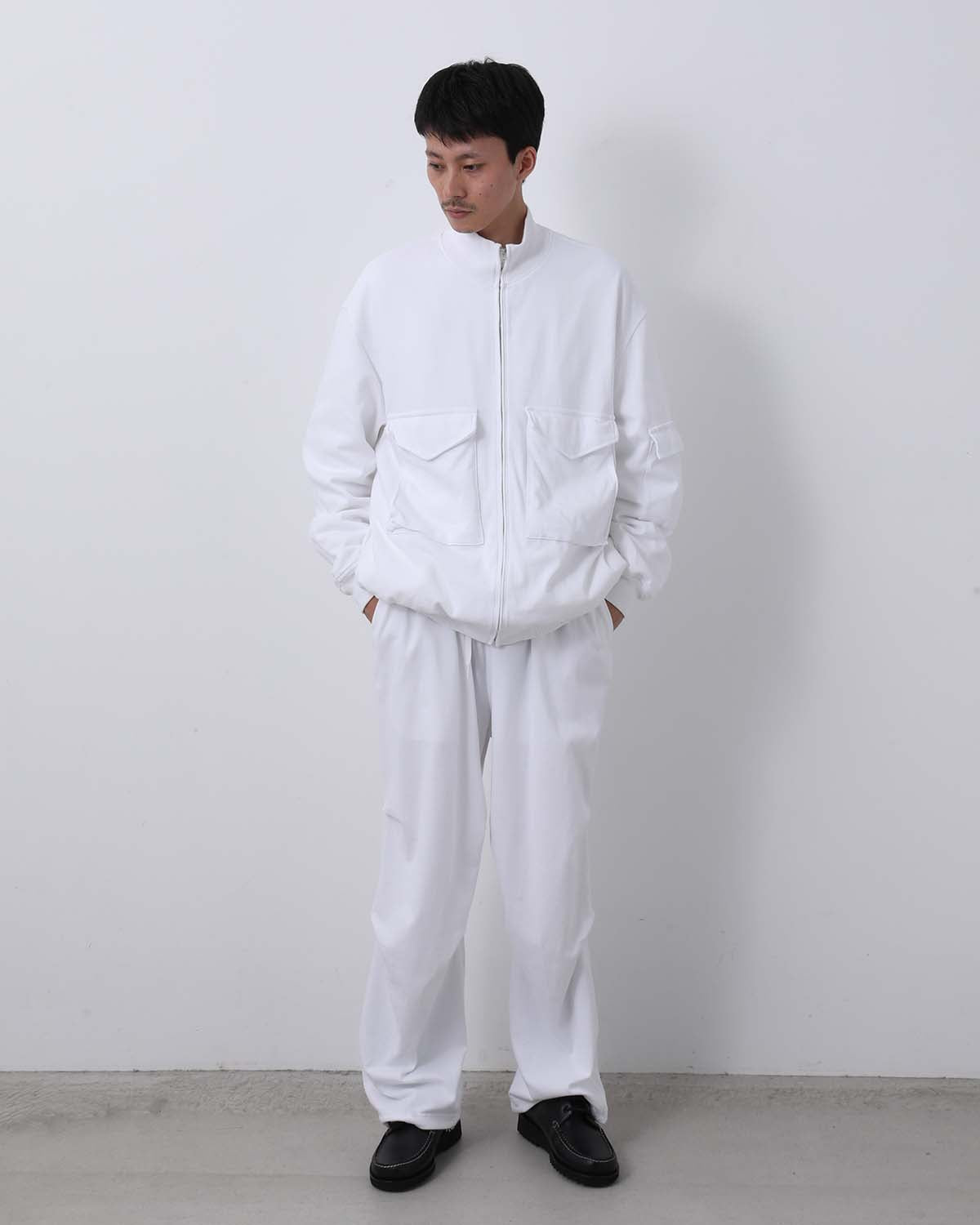 コットンジャージニータックパンツ