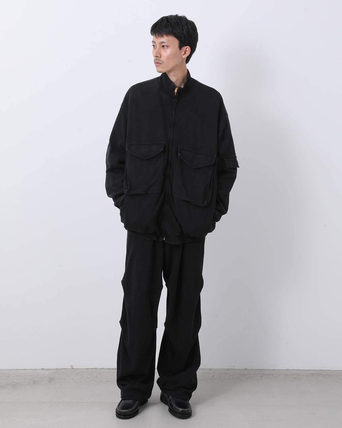 コットンジャージニータックパンツ