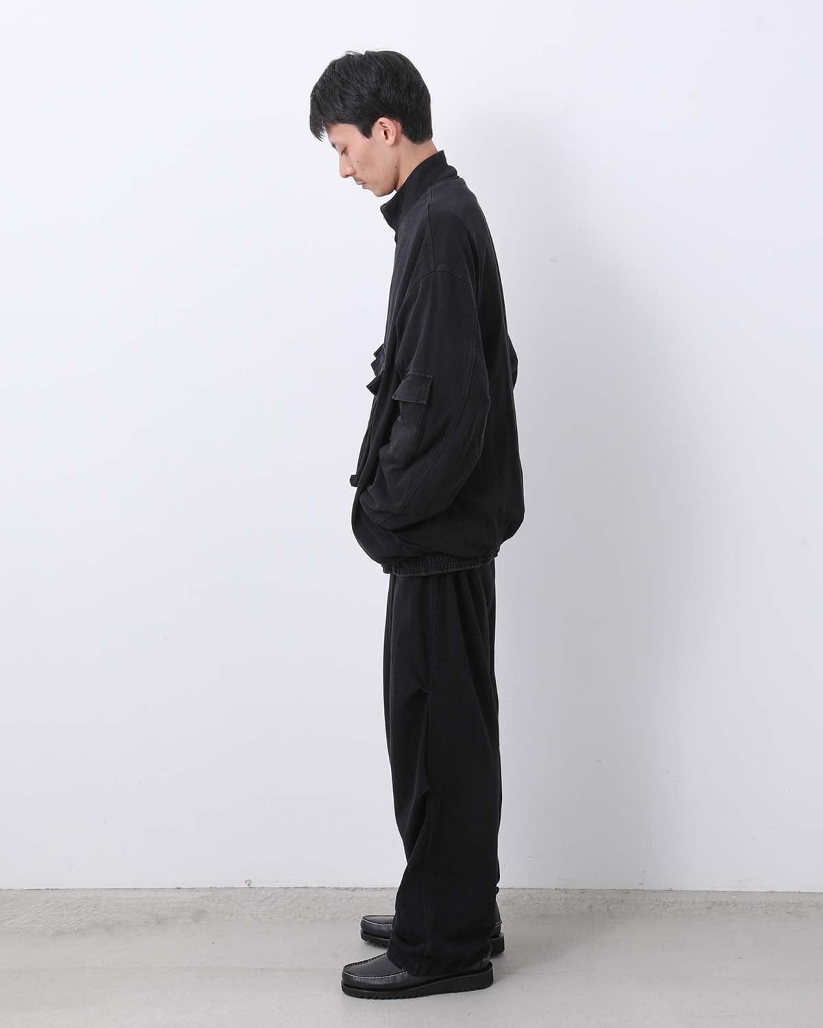 コットンジャージニータックパンツ