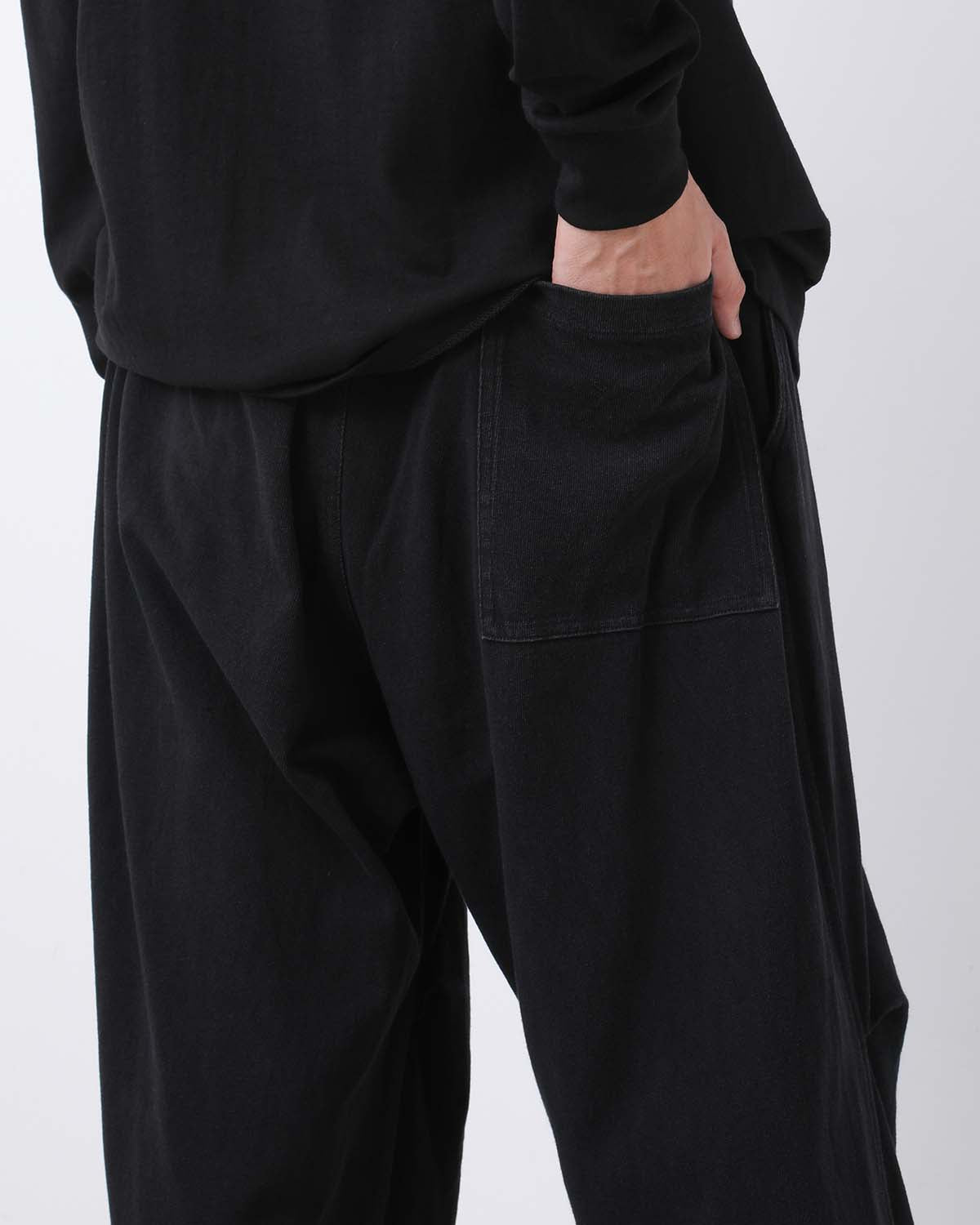 コットンジャージニータックパンツ