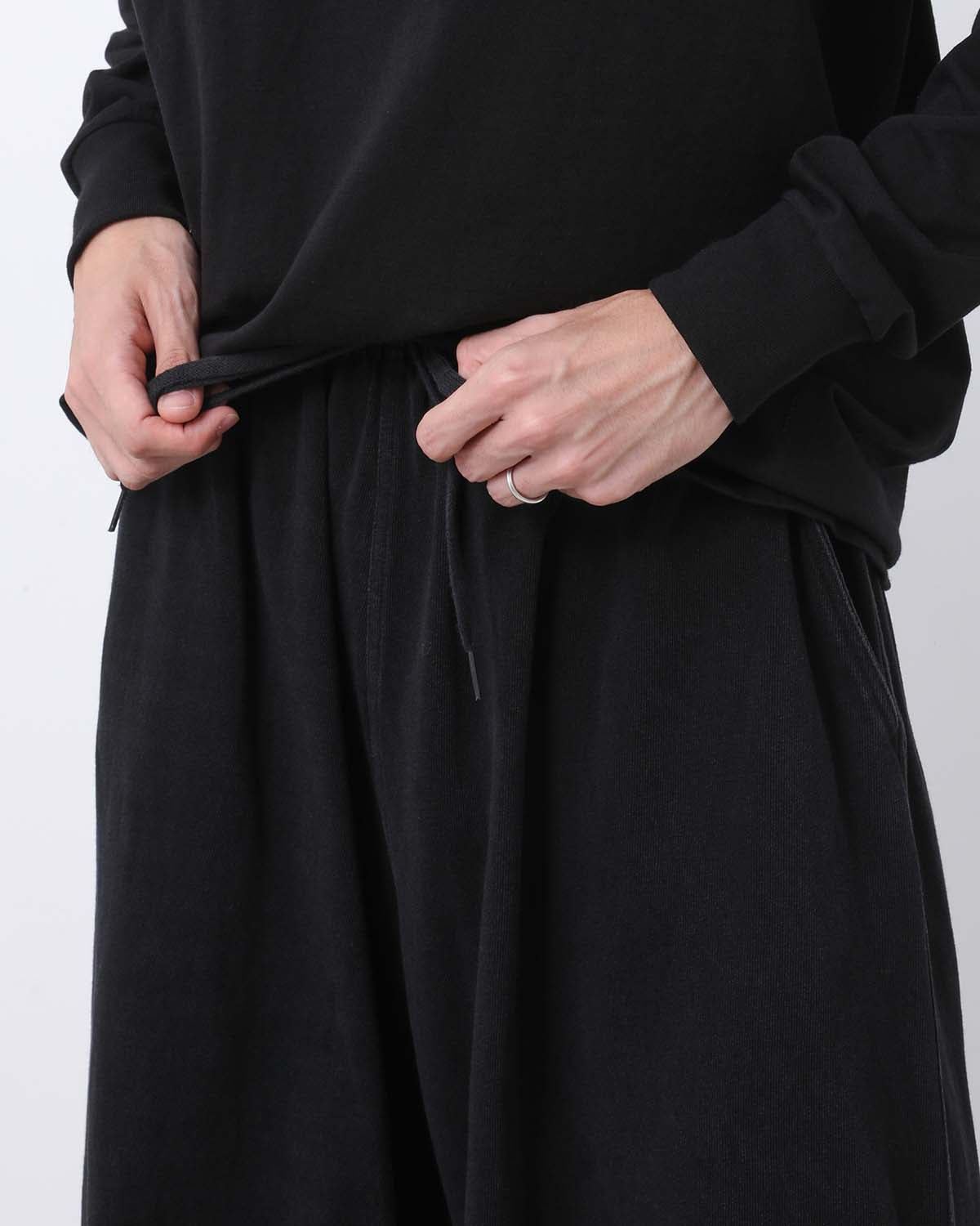 コットンジャージニータックパンツ