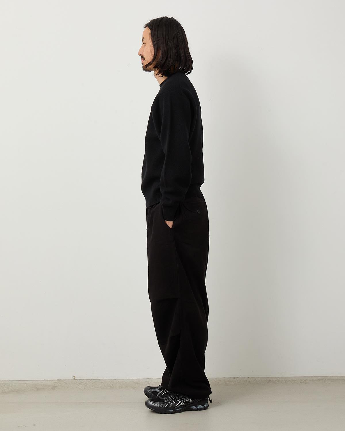 MOLESKIN KNEE TUCK PANTS