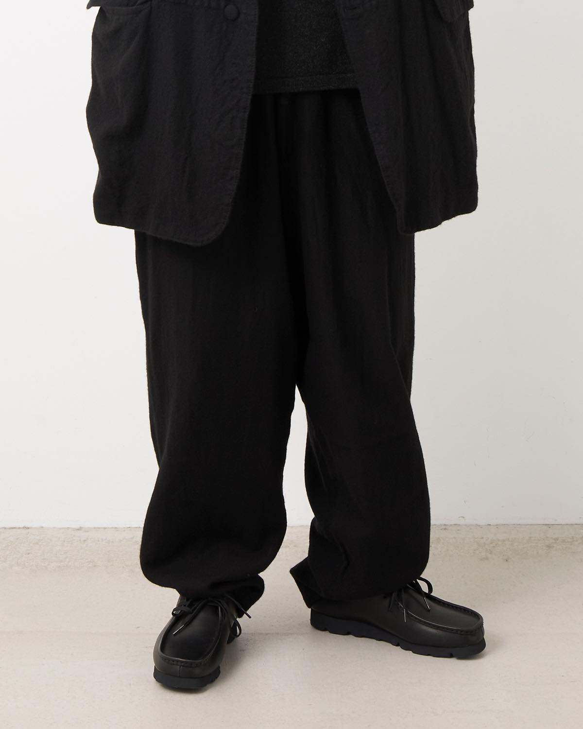 CASHMERE SILK TAPERED PANTS