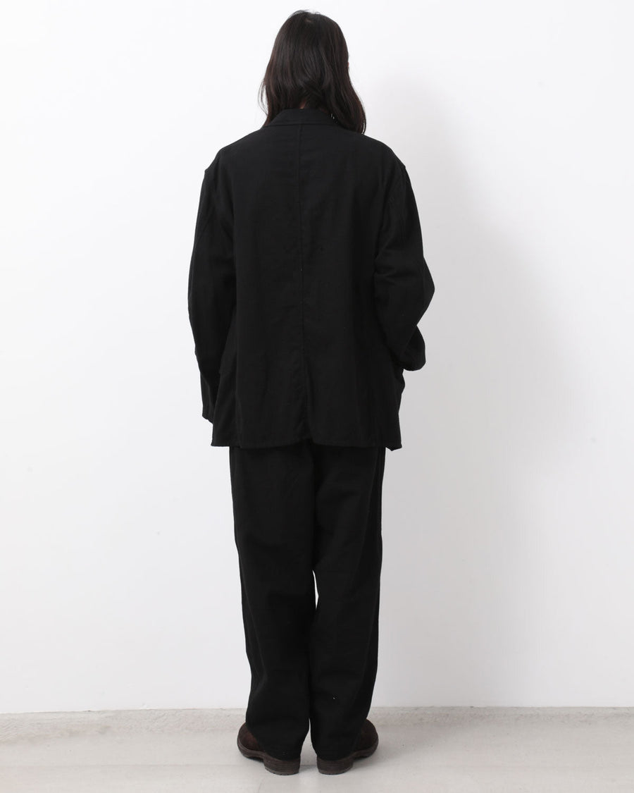 COMOLI 25SS ブラックドリルテーパードパンツ 2 ブラックドリルテーパードパンツ – COVERCHORD