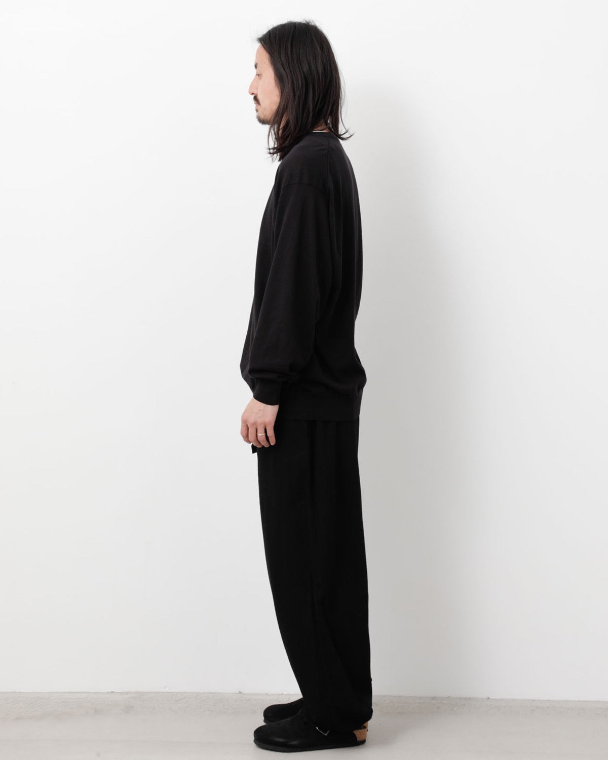 シルクネップドローストリングパンツ
