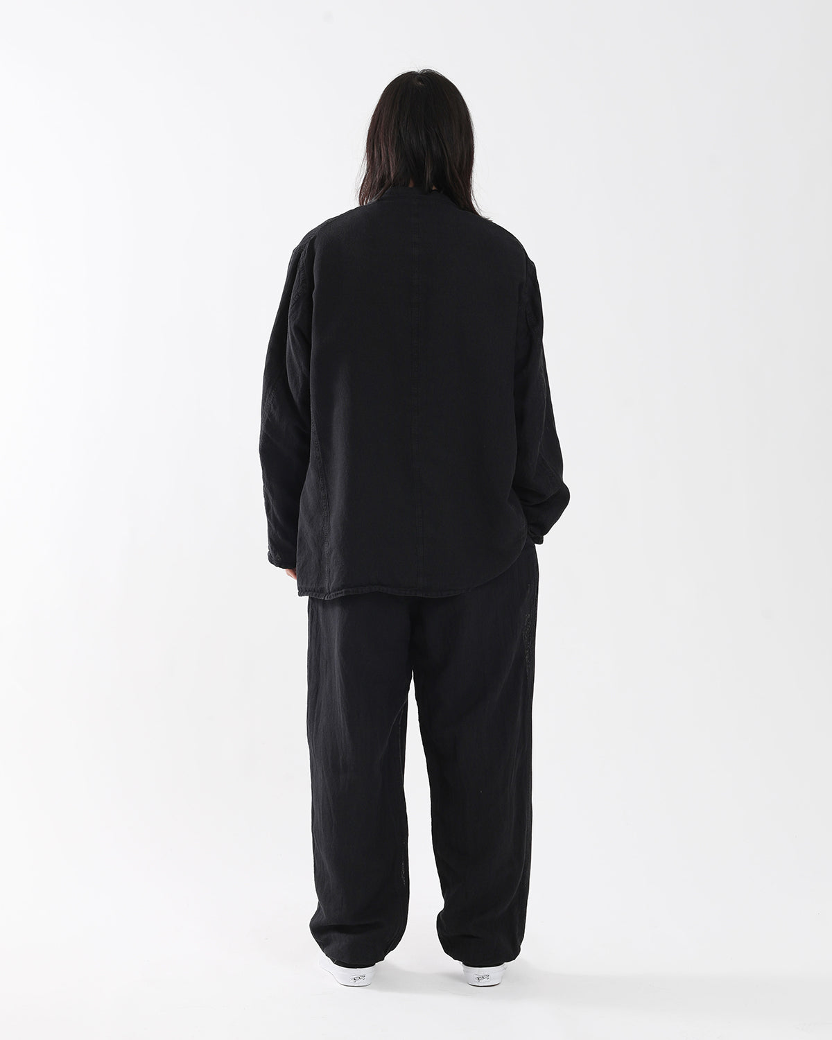 シルクコットンドローストリングパンツ