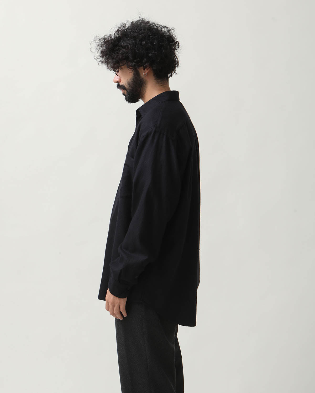 CASHMERE SILK GARMENT-DYED SHIRT