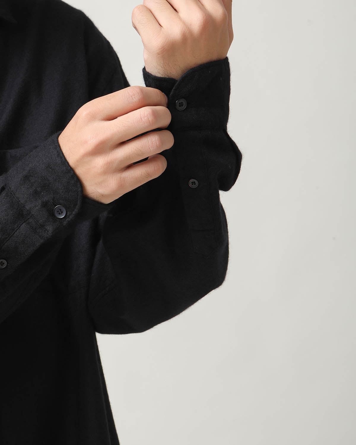 CASHMERE SILK GARMENT-DYED SHIRT