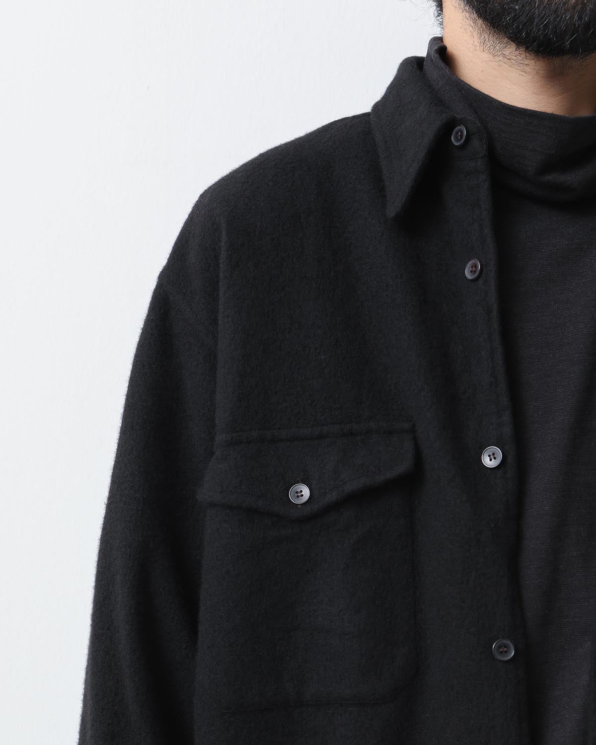 WOOL-CASHMERE C.P.O. SHIRT