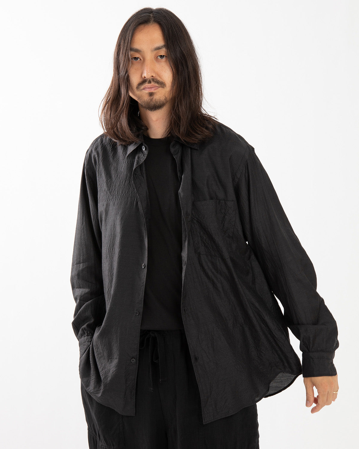 WOOL SILK COMOLI SHIRT