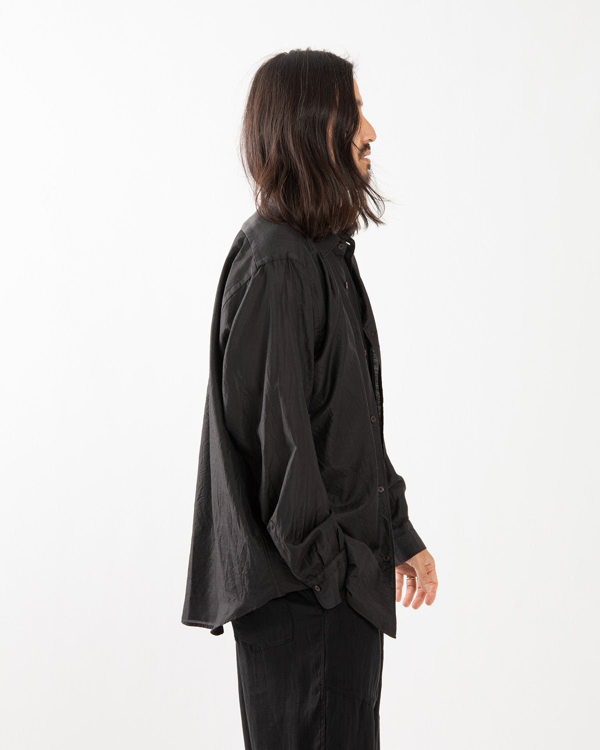 WOOL SILK COMOLI SHIRT
