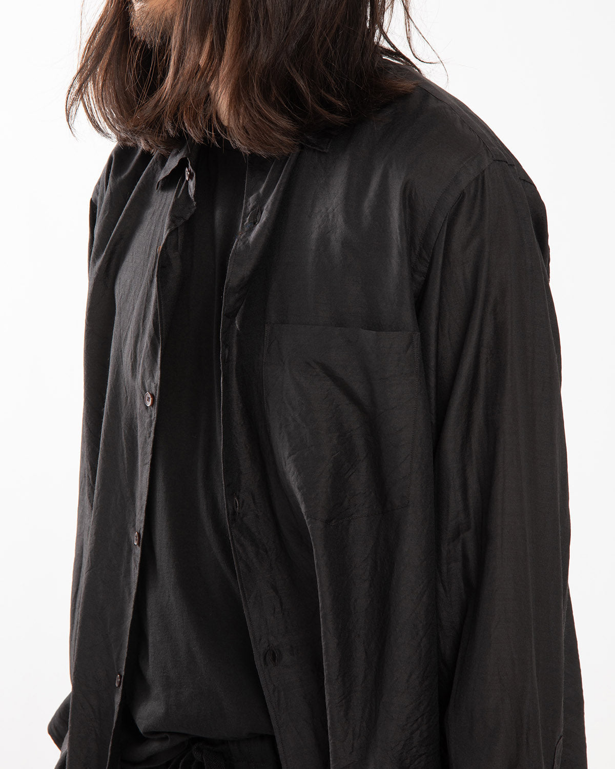 WOOL SILK COMOLI SHIRT