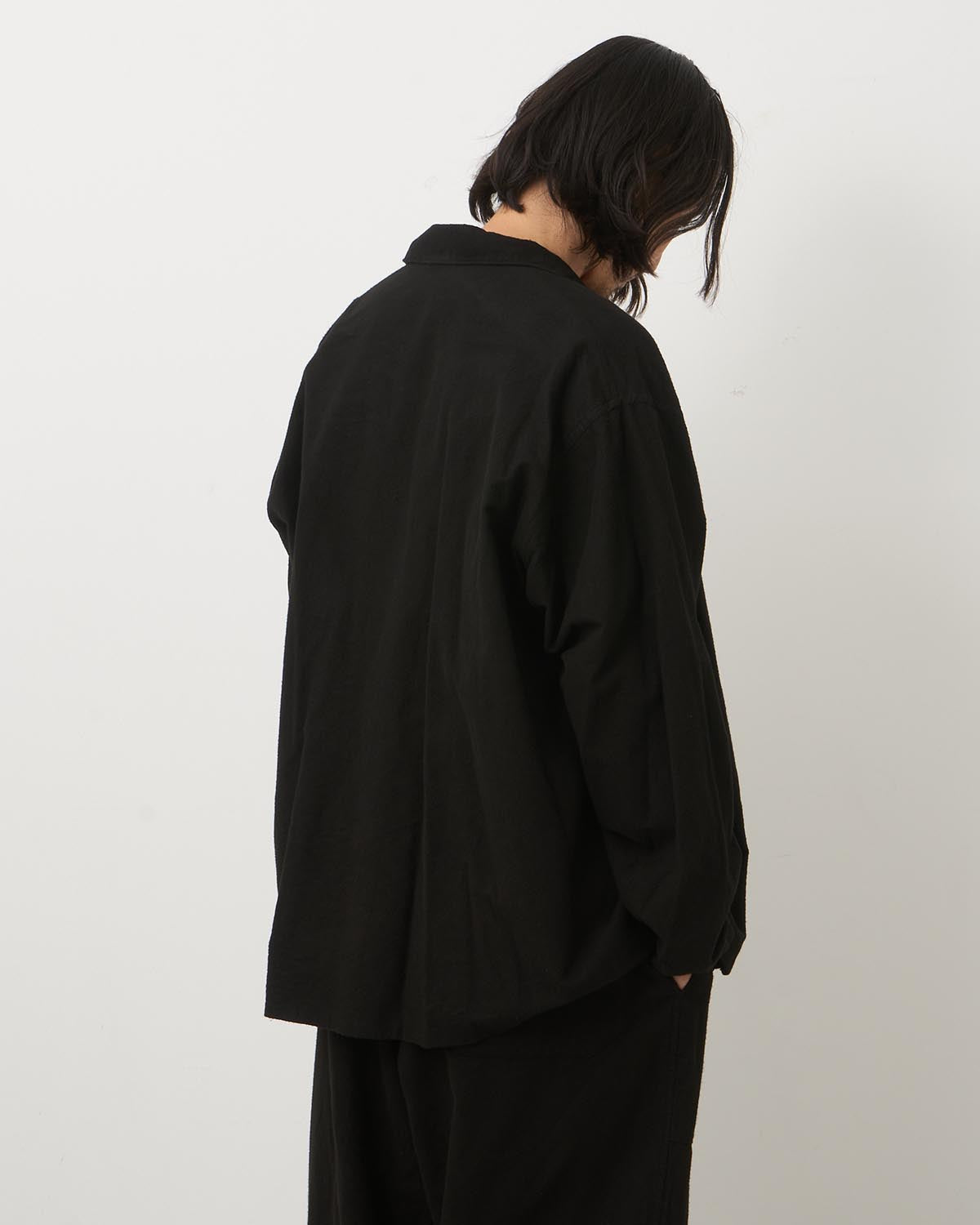 COTTON FLANNEL SHIRT JACKET