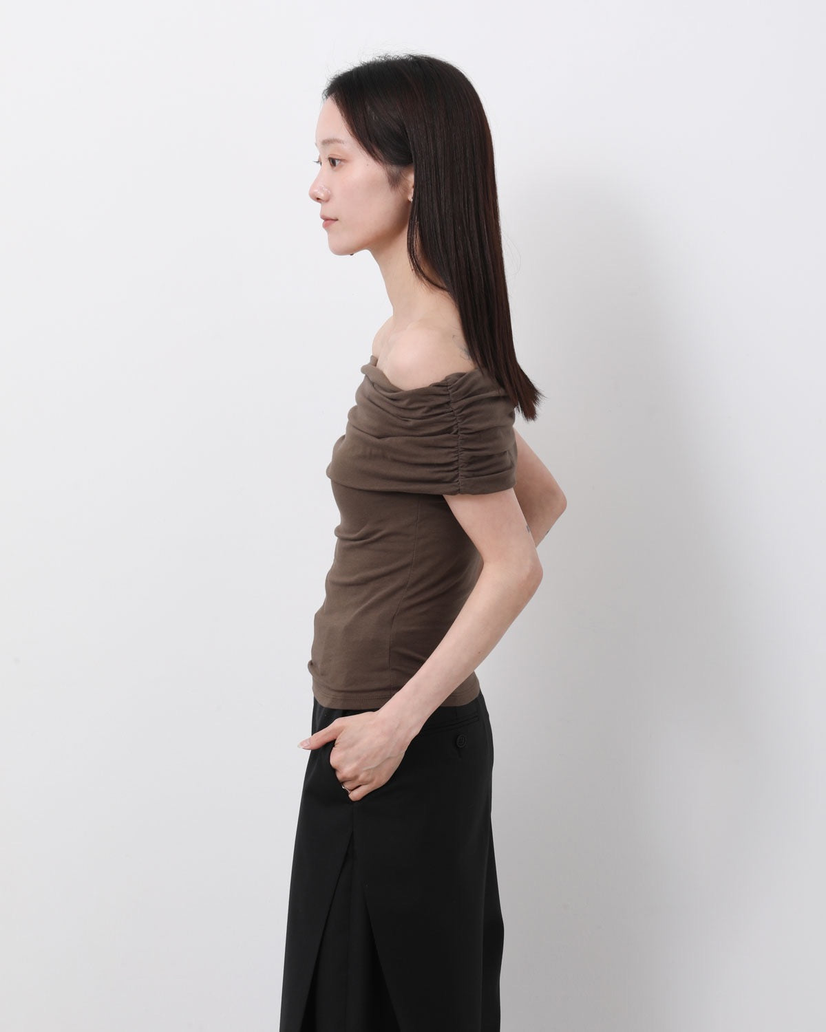 FOLD OVER SLEEVELESS TOP