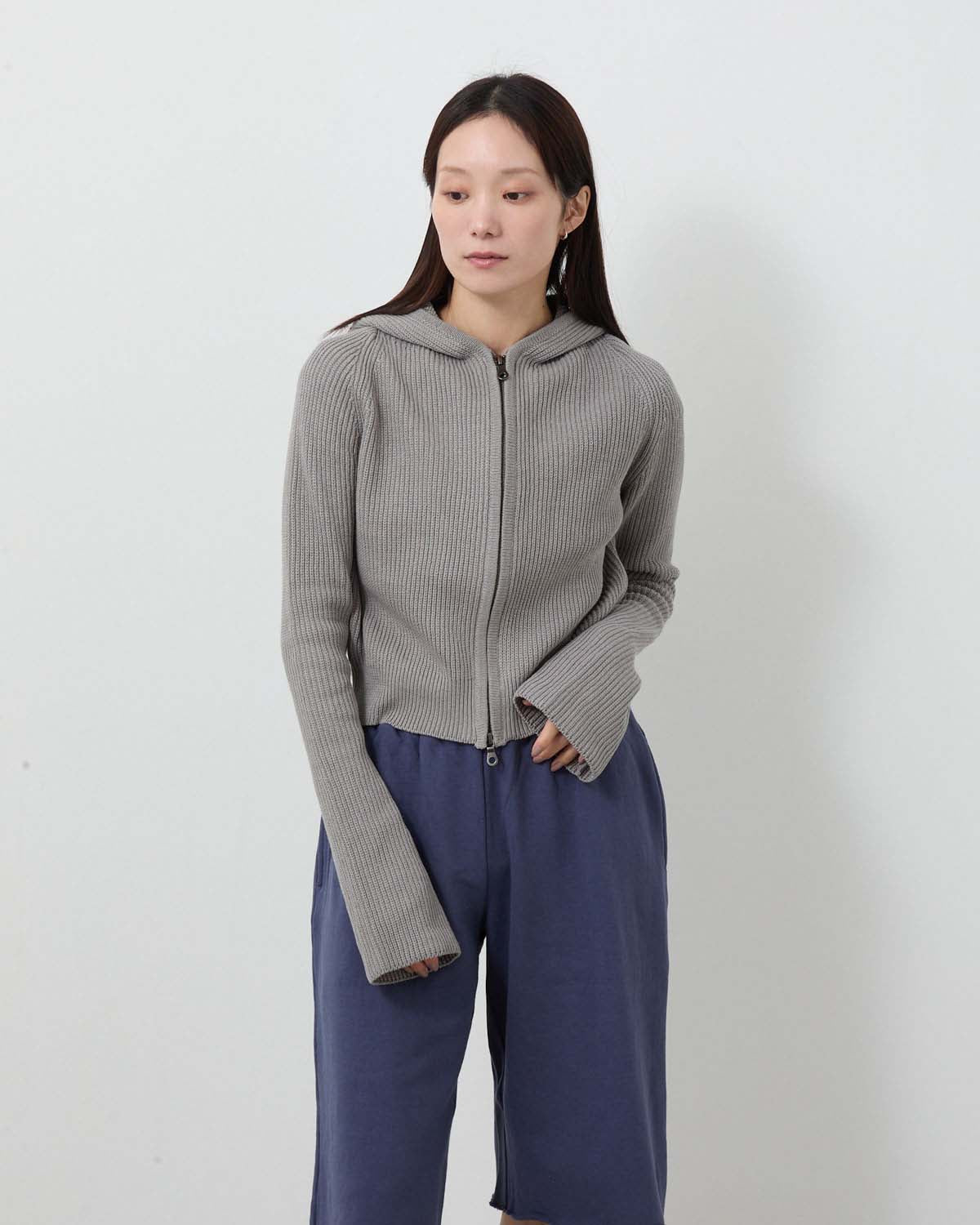 KNIT HOODIE