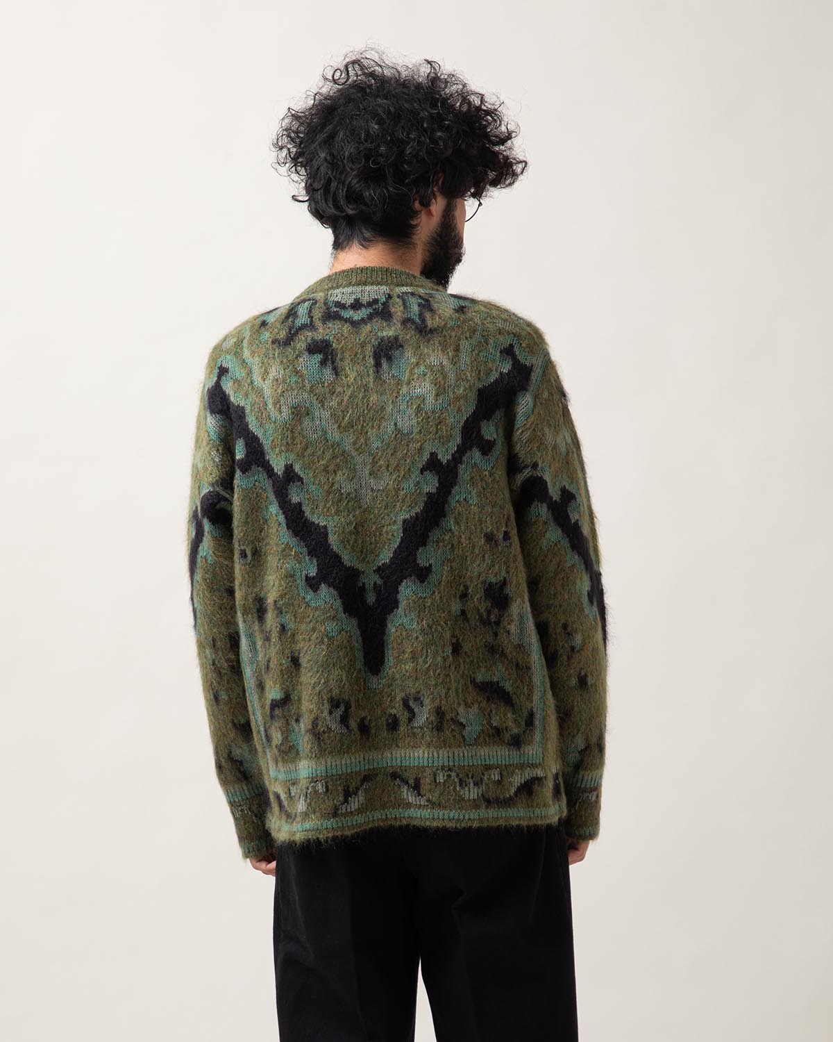 CASHMERE & MOHAIR OVERSIZED CARPET SWEATER