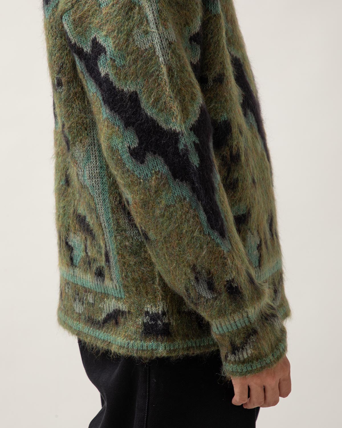 CASHMERE & MOHAIR OVERSIZED CARPET SWEATER