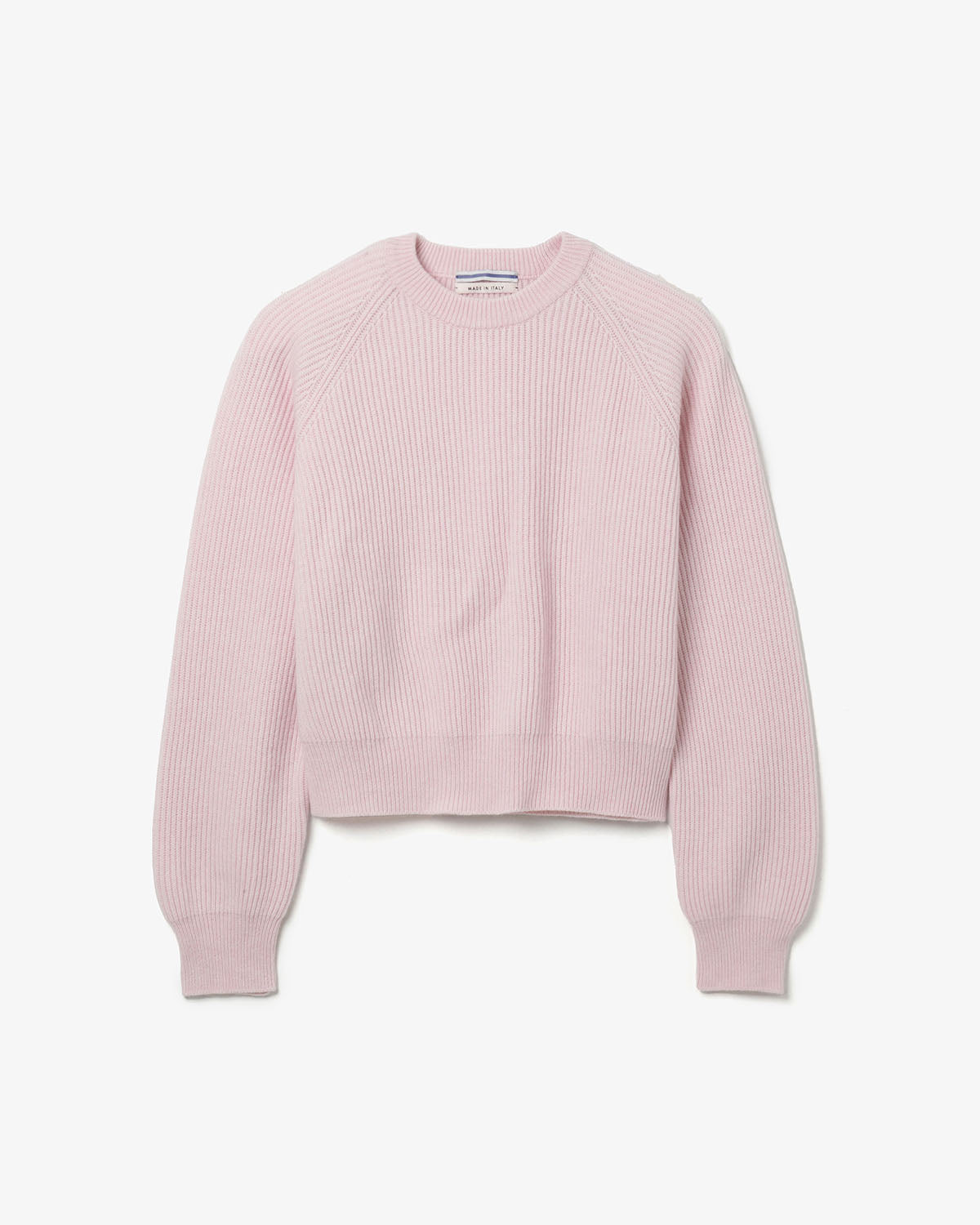 RIBBED CASHMERE CROPPED SWEATER