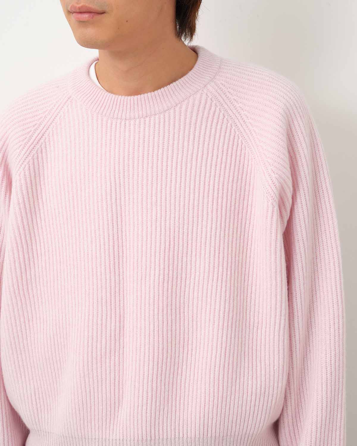 RIBBED CASHMERE CROPPED SWEATER