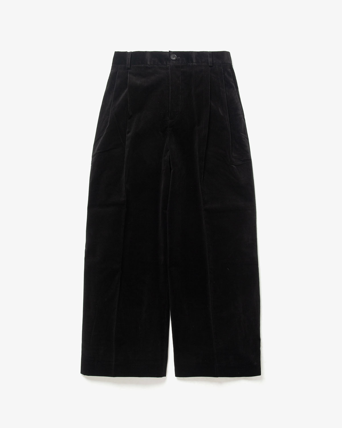 DOUBLE PLEATED CORDUROY PANTS