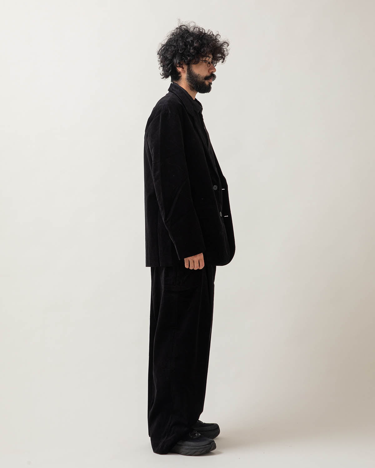 DOUBLE PLEATED CORDUROY PANTS