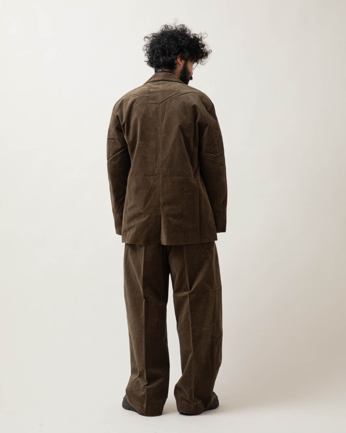 DOUBLE PLEATED CORDUROY PANTS