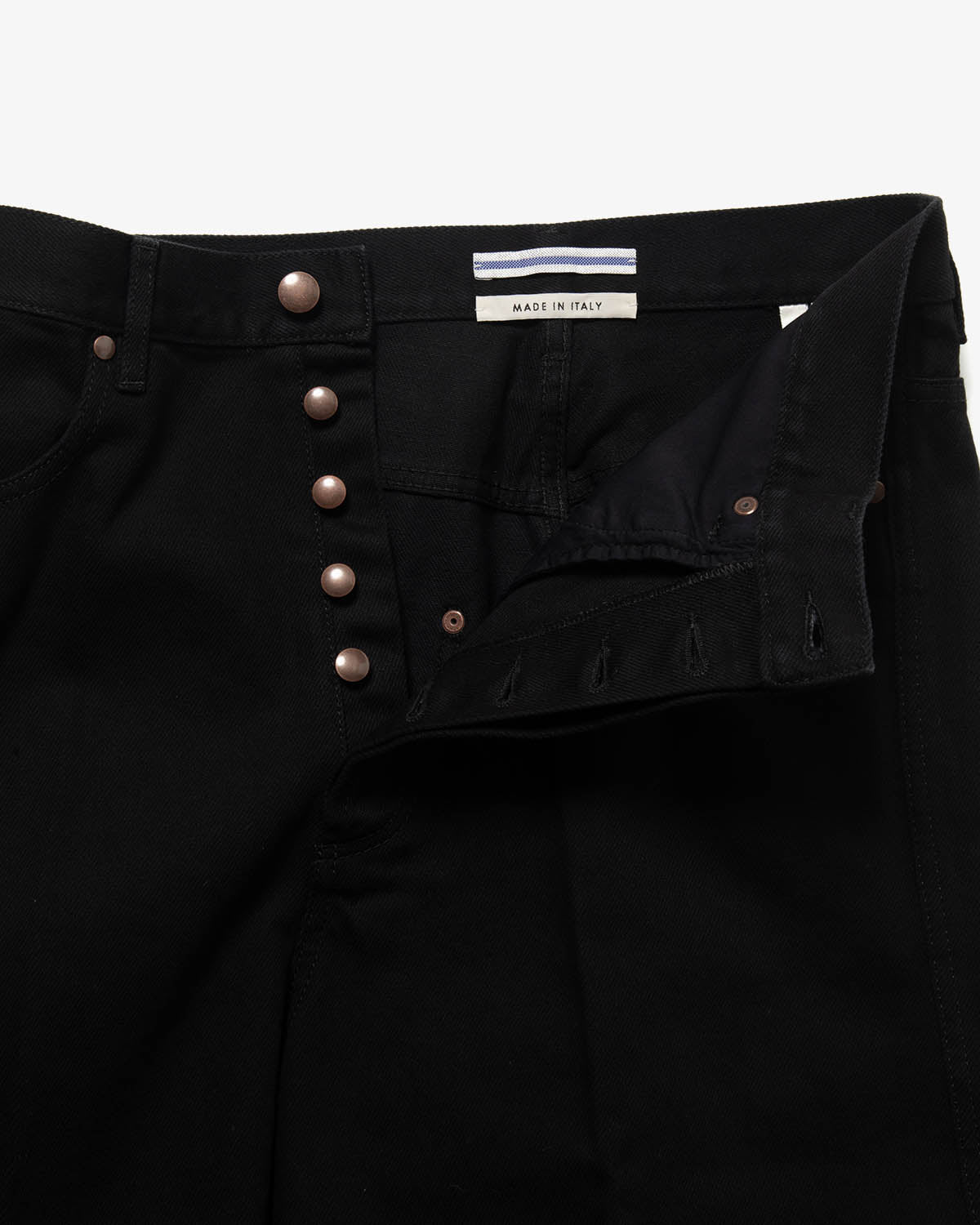 HIGH WAISTED BLACK DENIM