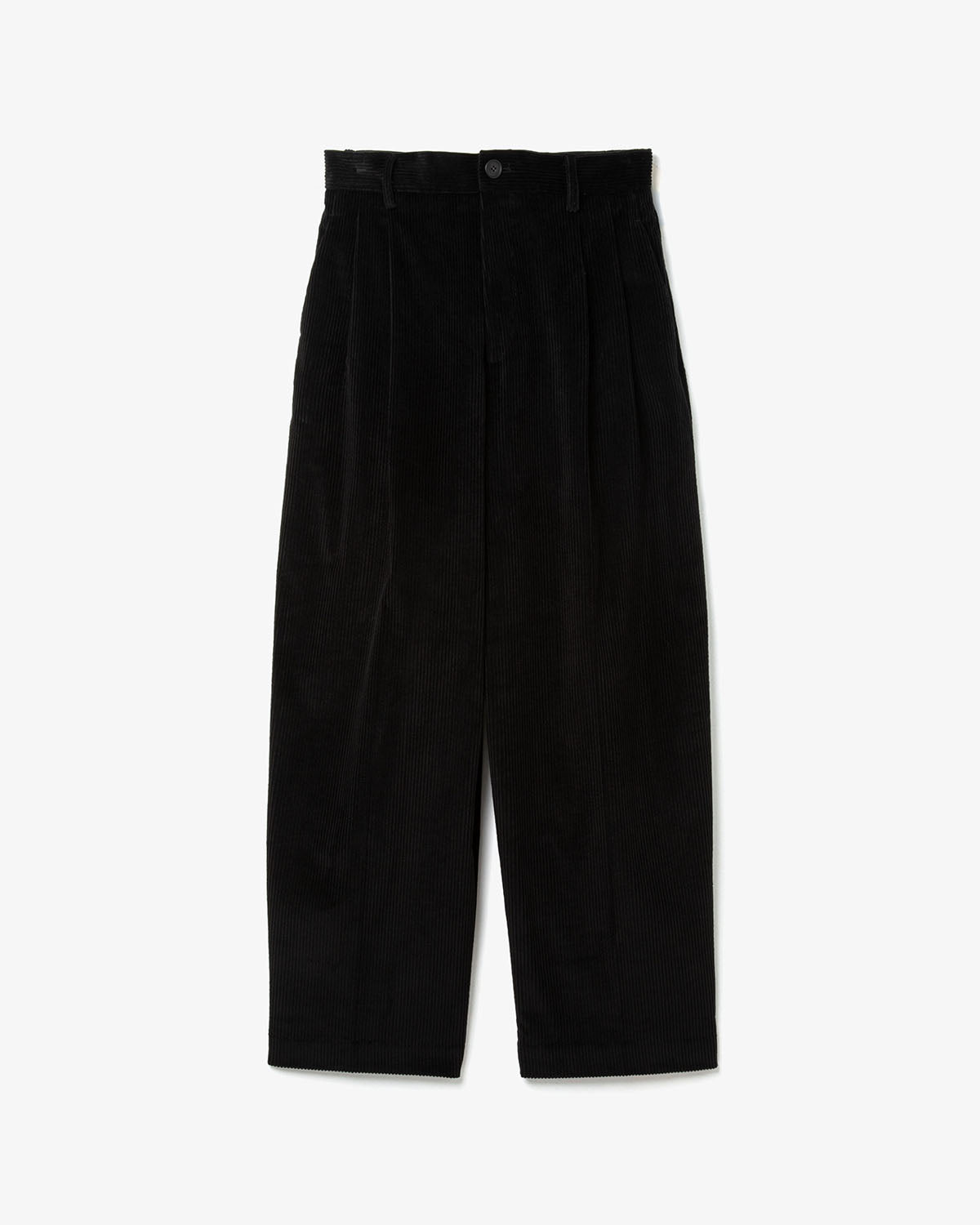 DOUBLE PLEATED WIDE PANTS