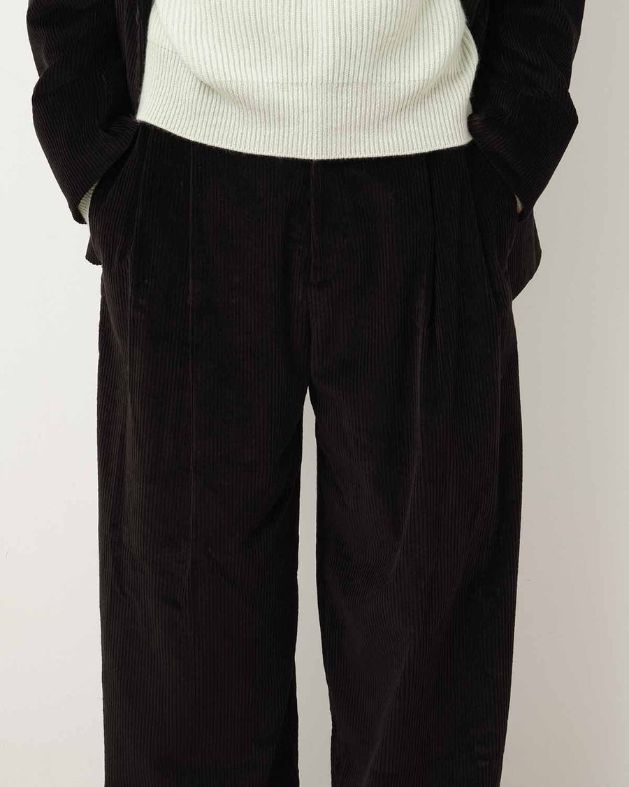 メンズウェア BRIEFING PLEATED WIDE TAPERED PANTS ATTACHMENT スラックス STUDIOUS別注 GRID CHECK BELTED WIDE