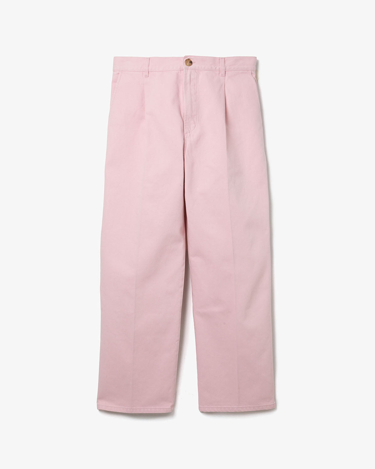 PLEATED DENIM TROUSERS