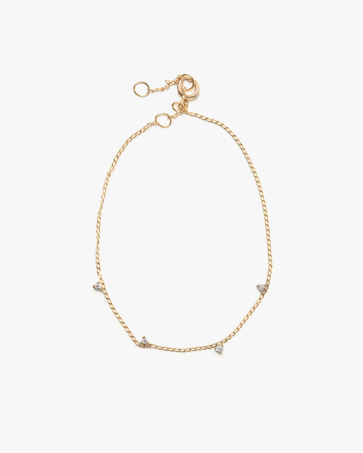 14K DUO STONE BRACELET