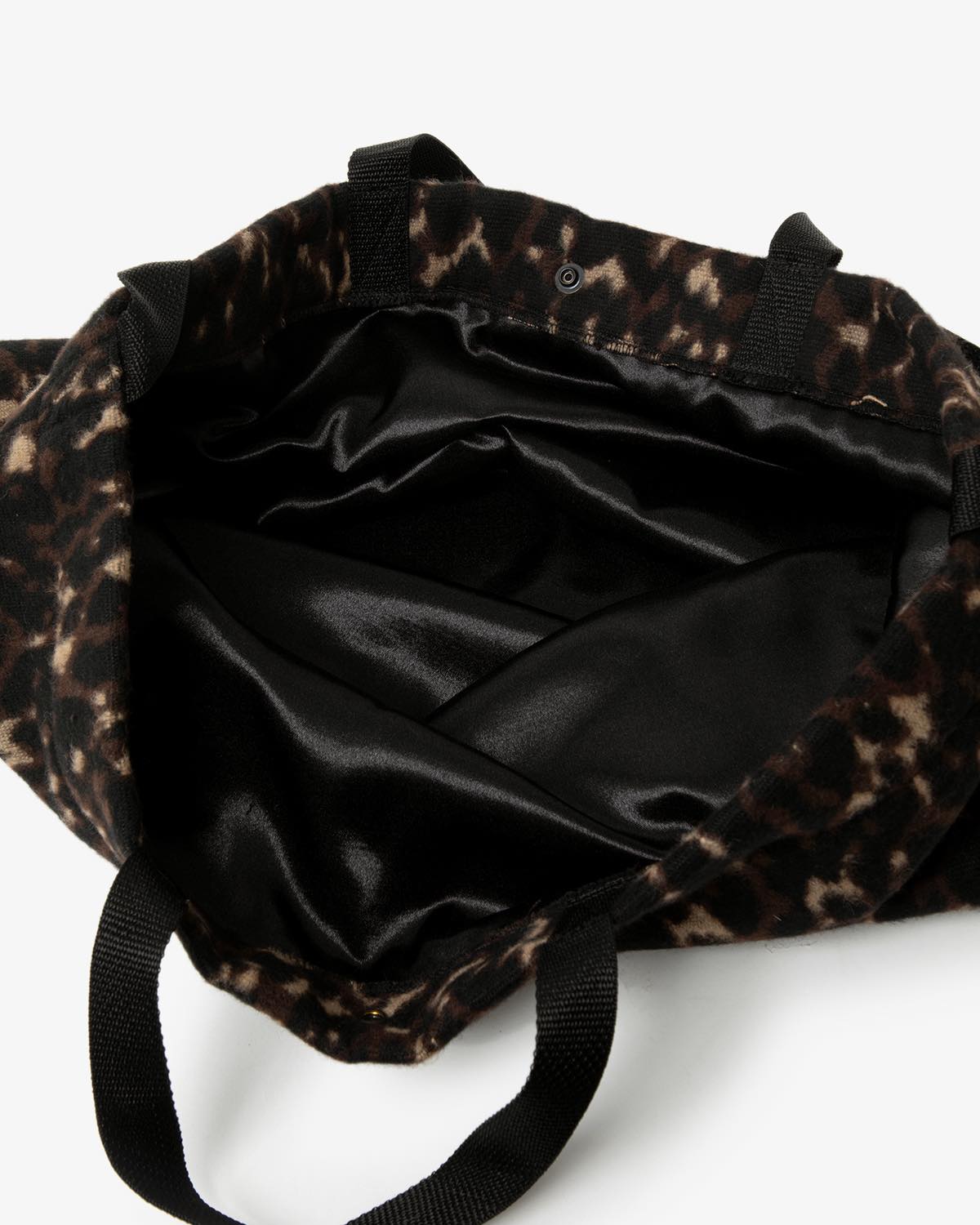 CARRY ALL TOTE - POLY WOOL LEOPARD JACQUARD