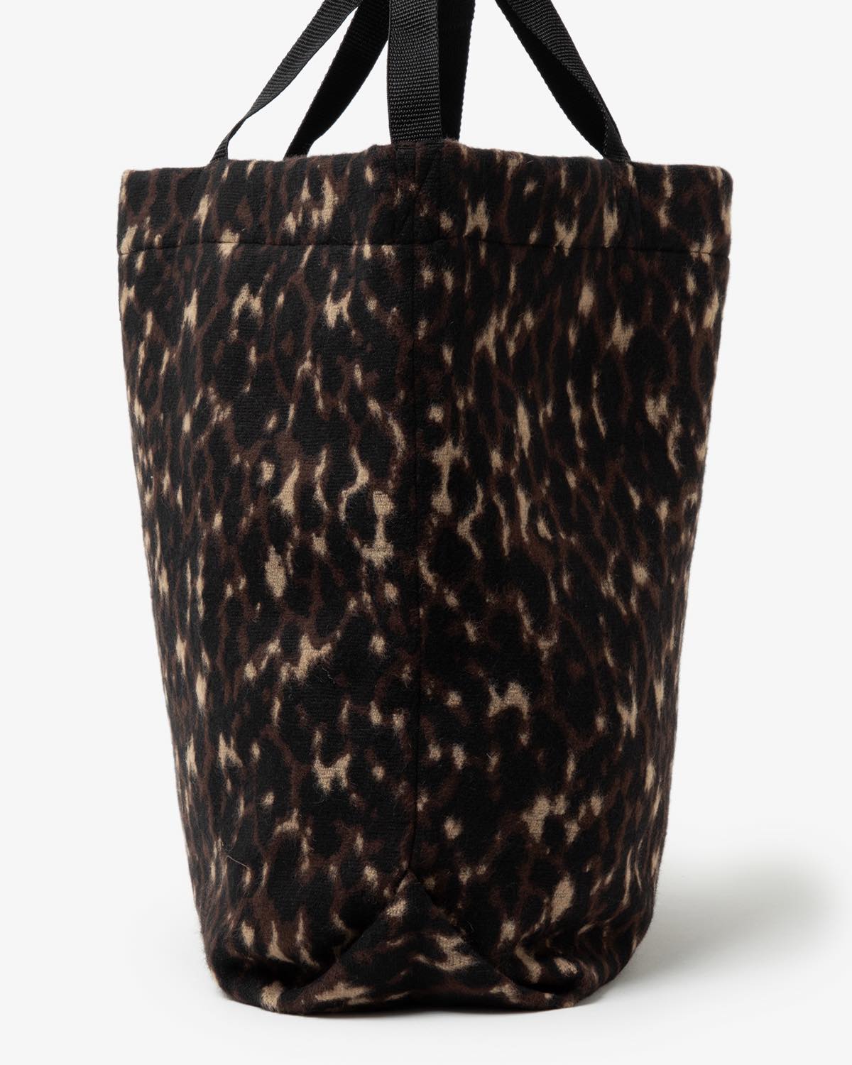 CARRY ALL TOTE - POLY WOOL LEOPARD JACQUARD