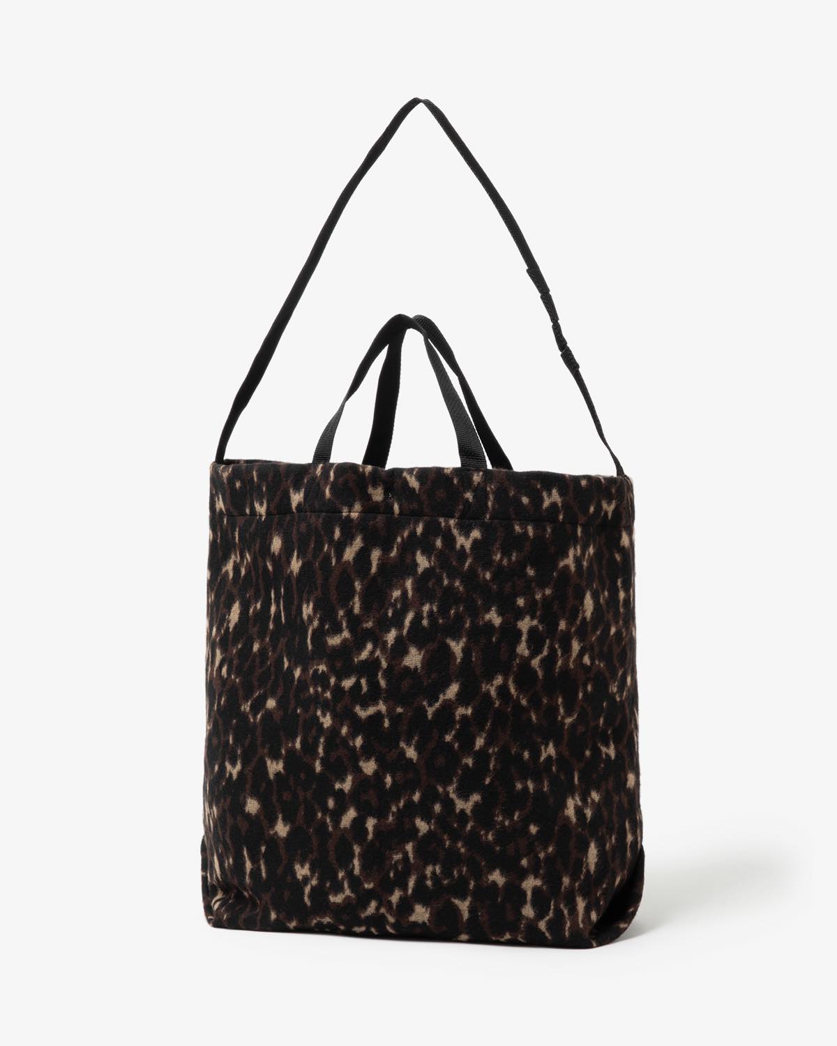 CARRY ALL TOTE - POLY WOOL LEOPARD JACQUARD