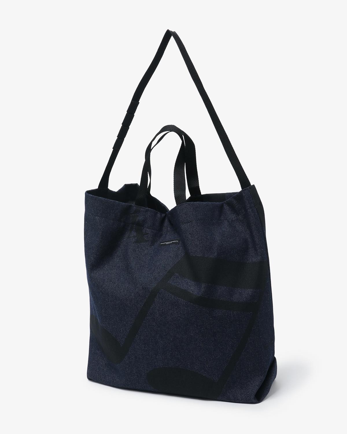 CARRY ALL TOTE - MUSIC NOTE PRINT 12OZ DENIM