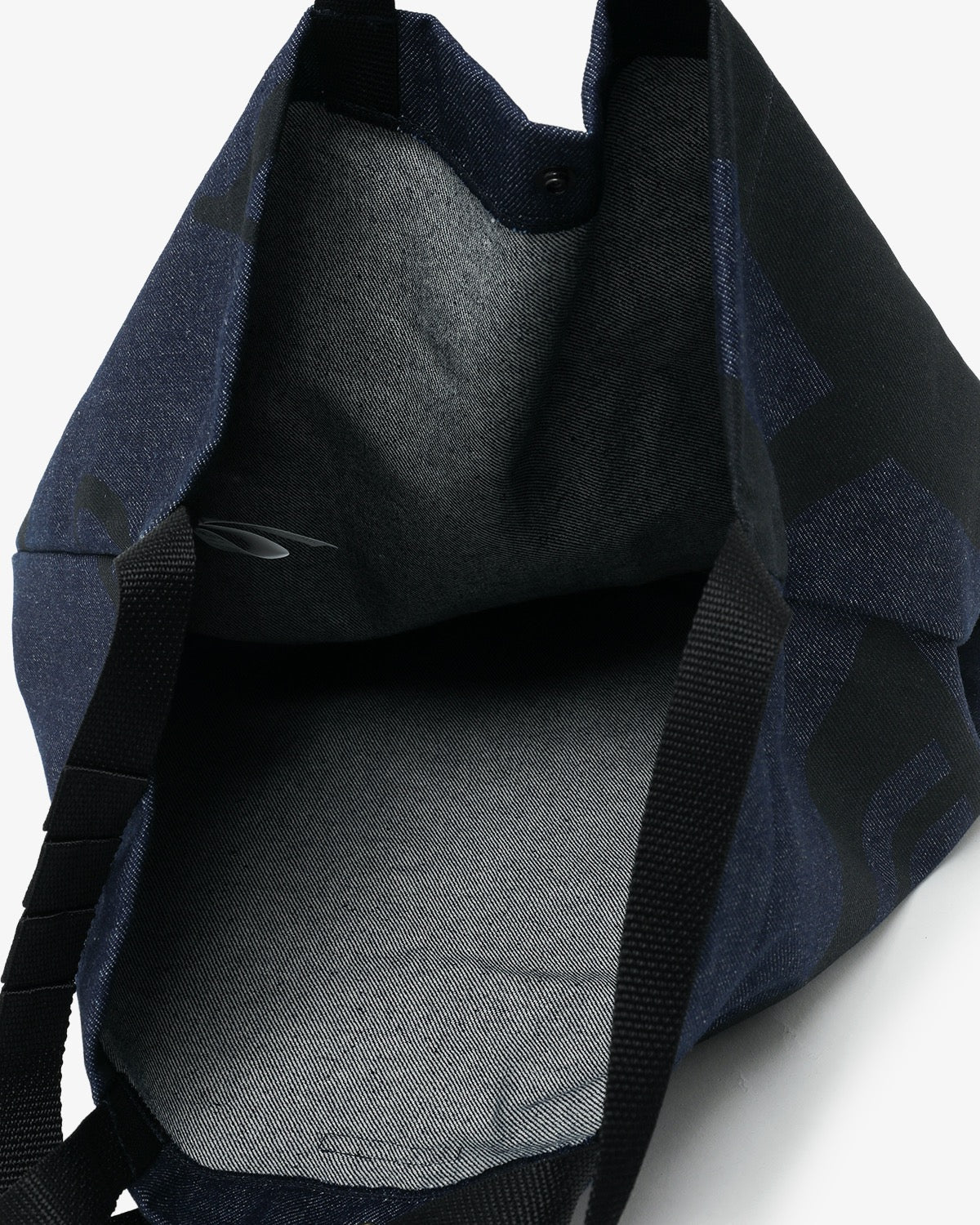 CARRY ALL TOTE - MUSIC NOTE PRINT 12OZ DENIM