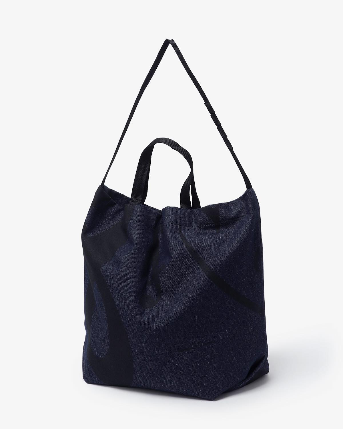 CARRY ALL TOTE - MUSIC NOTE PRINT 12OZ DENIM