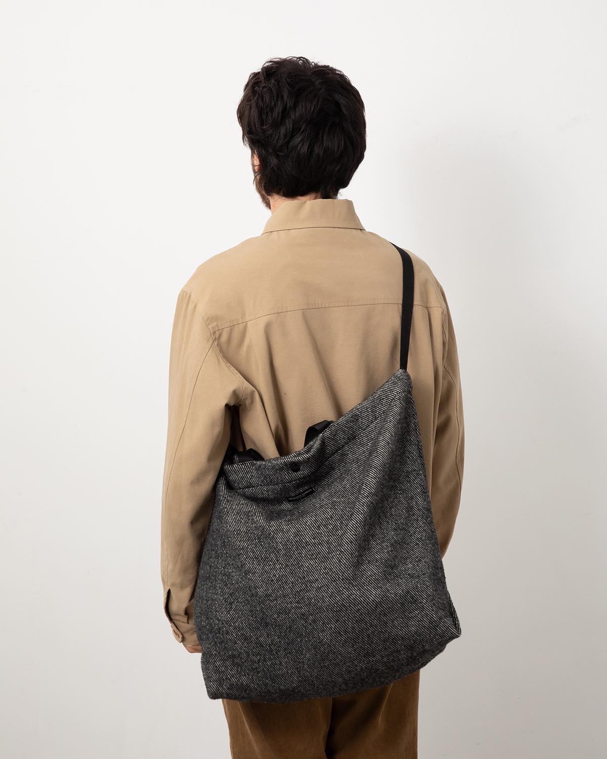 CARRY ALL TOTE - WOOL SHAGGY TWILL