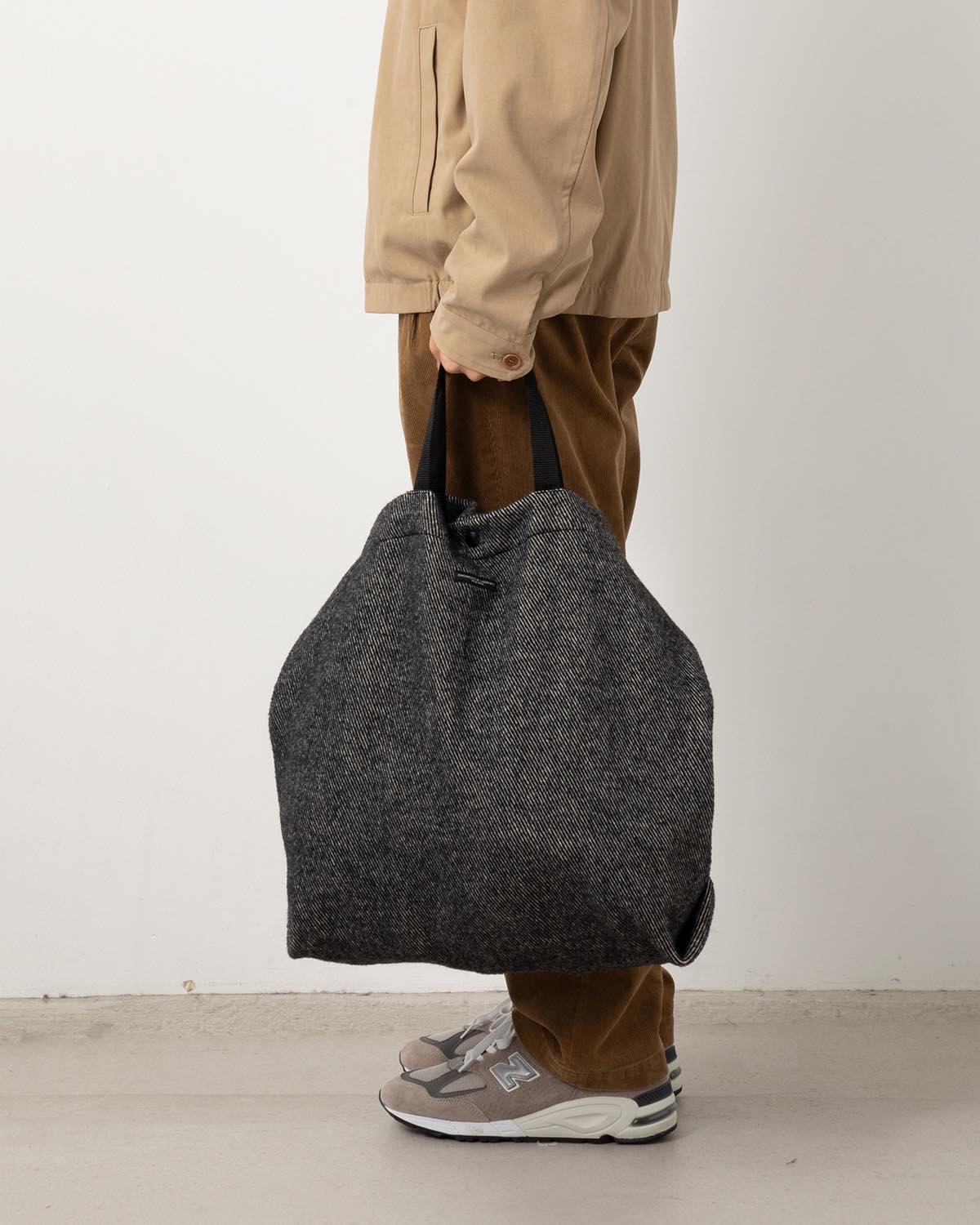 CARRY ALL TOTE - WOOL SHAGGY TWILL
