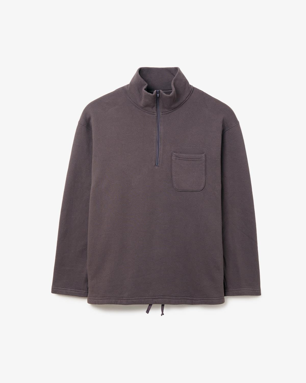 ZIP MOCK NECK - 12OZ COTTON FLEECE