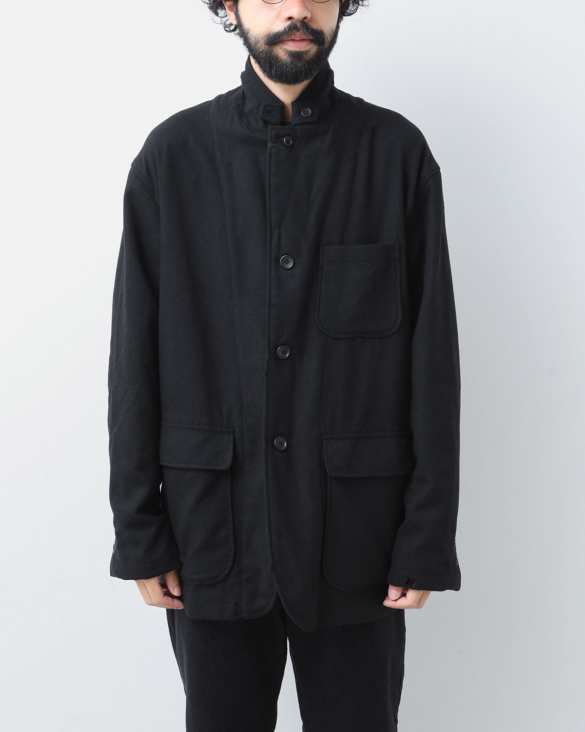 LOITER JACKET - SOLID POLY WOOL FLANNEL